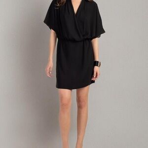 Trina Turk Black Draped Dress
